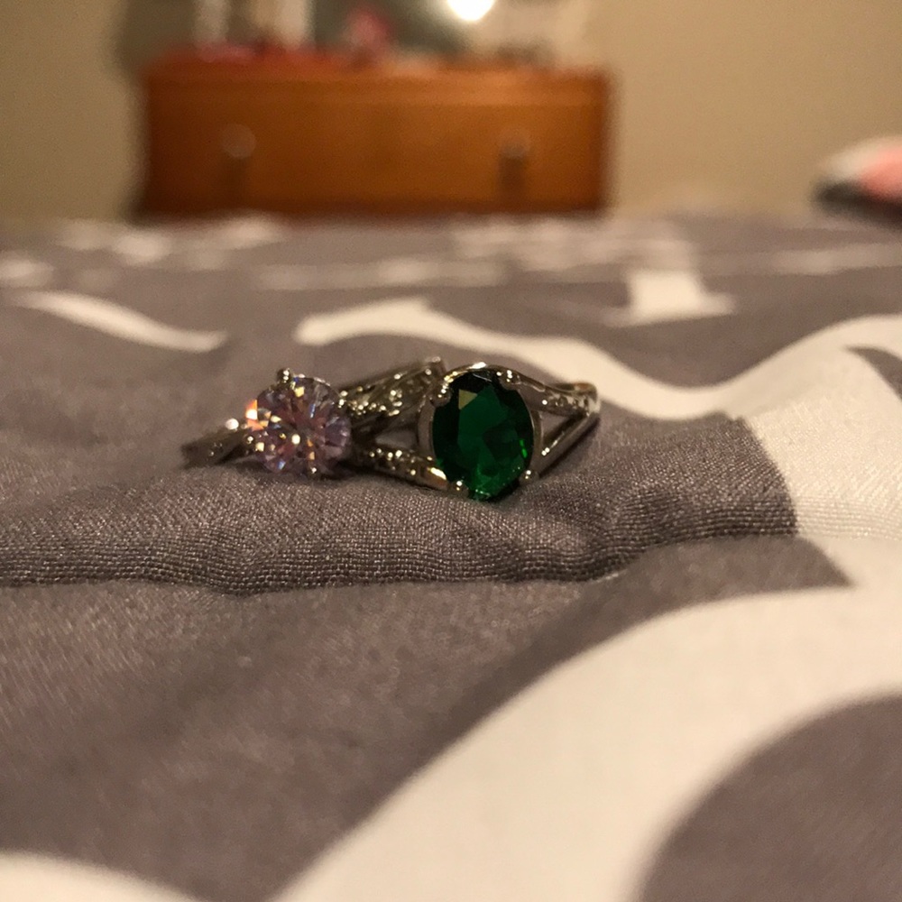 Two silver rings